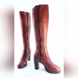 1970 Vintage Boho Leather Boots